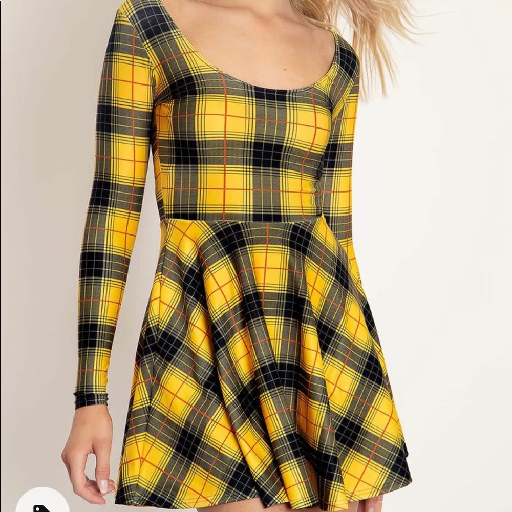 Tartan Grunge Toastie LS Skater Dress
